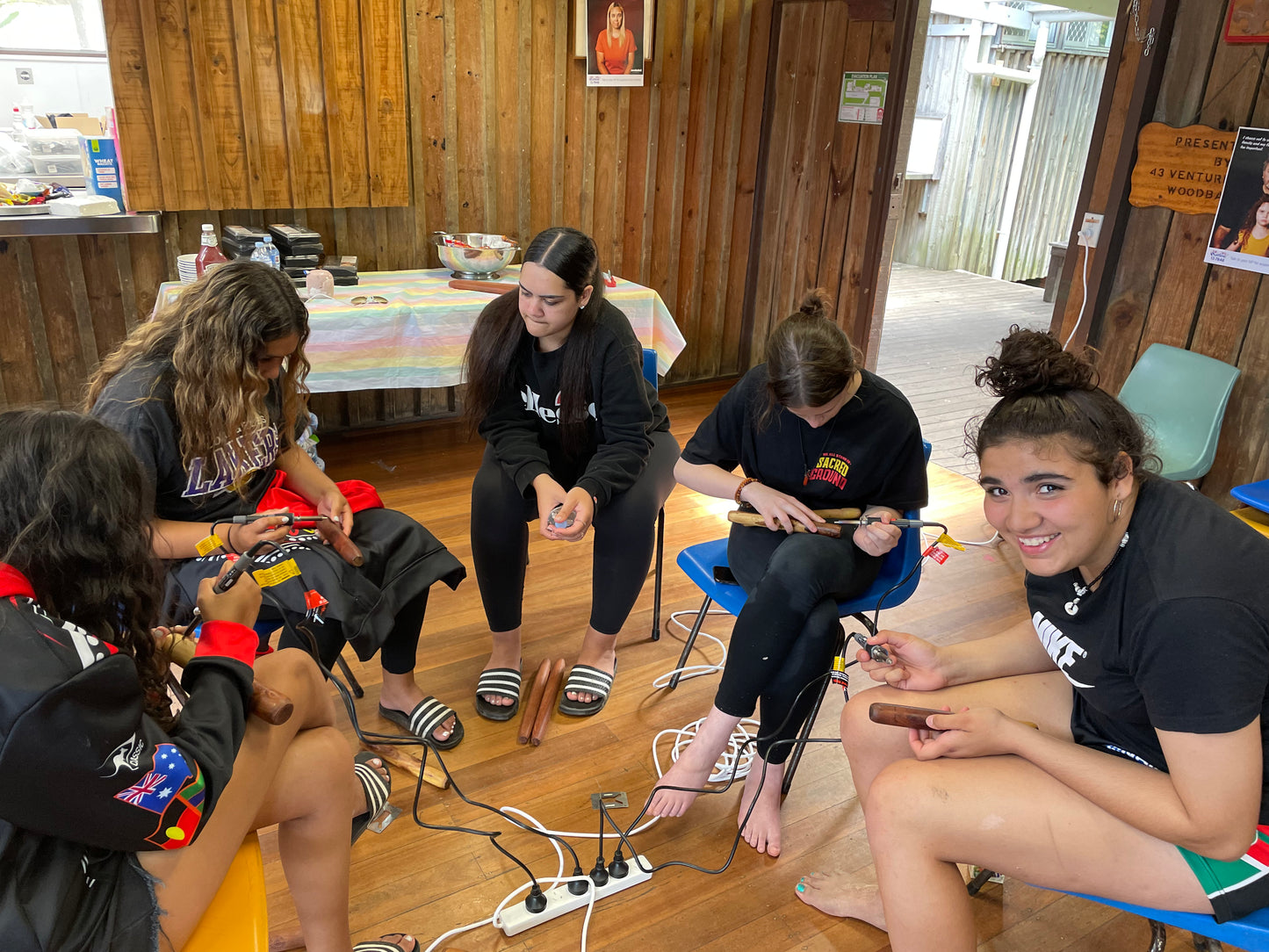 Aboriginal Artefacts Burning and Painting Class